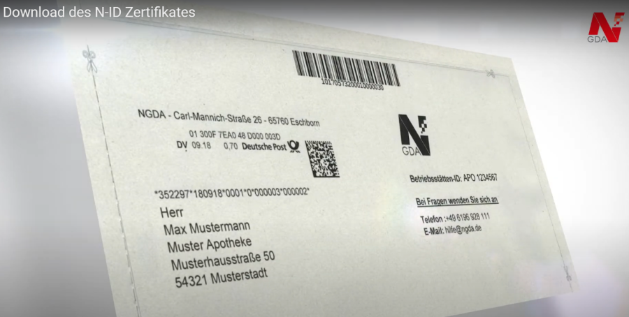 Wichtige Hinweise zur Verwendung der PIN zum Download des N-ID Zertifikates